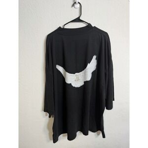 Yeezy Gap Engineered By Balenciaga 53 Dove 3/4 Sleeve Tee Black Large